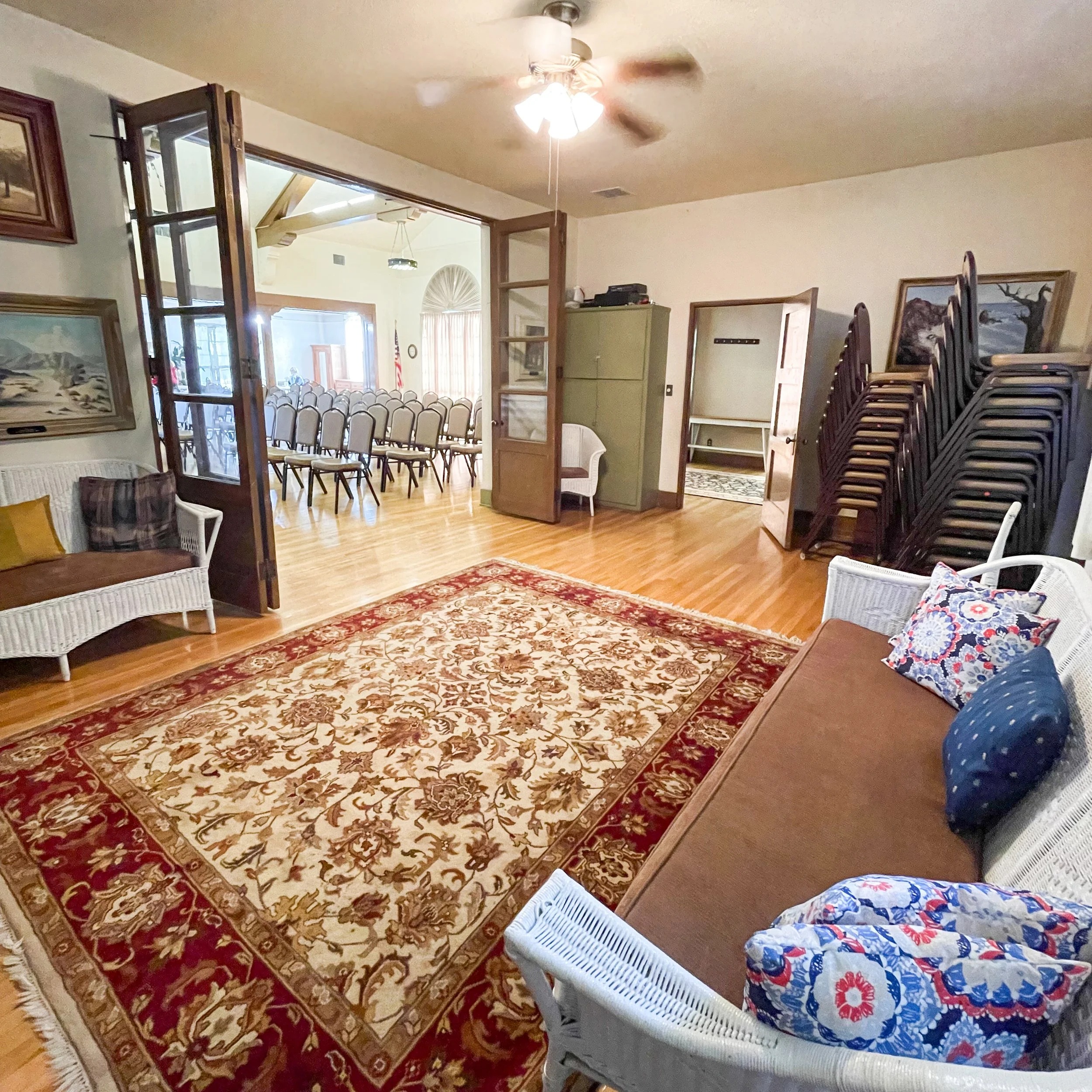 Lounge with French Doors